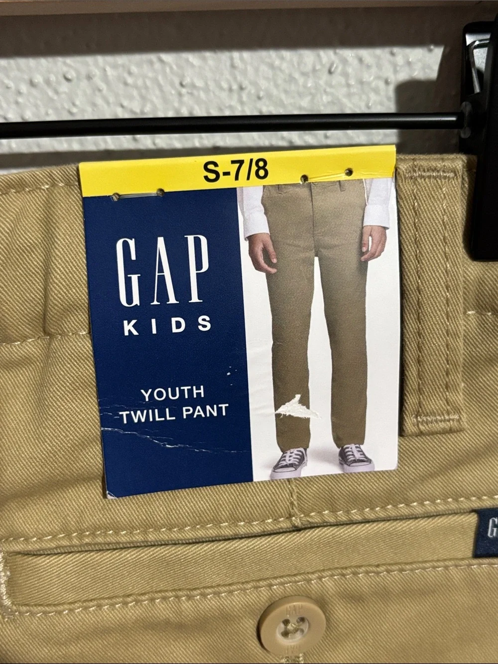 GAP Kids- Twill flat front pants (Size Small 7/8)